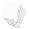 Avery 11 x 8.5 Avery Style Preprinted Legal Exhibit Side 10-Tab Index Dividers - White (25/Pack)